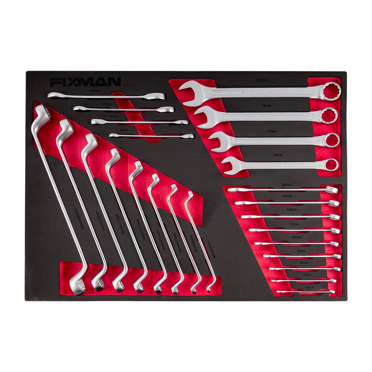 FIXMAN Classic Line 7-Drawer Roller Cabinet with 133-Piece Mechanics Tool Set
